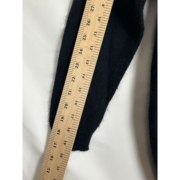 VTG IB Diffusion Black Knit Sweater Womens Small Dress Metallic Geometric Design - Picture 5 of 12